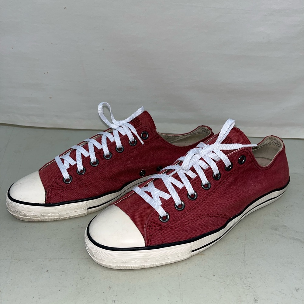 Vintage Converse All Star John Varvatos Red Canvas Slip On 10.5 Men’s